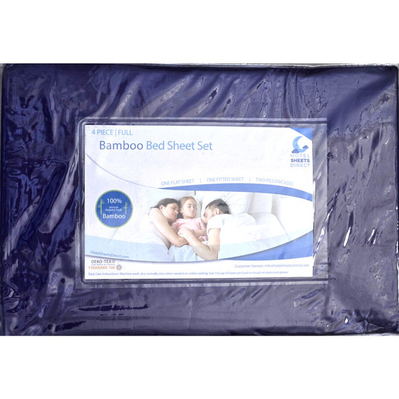 Hotel Sheets Direct 100% Viscose Derived from Bamboo Sheets Full Size - Cooling - Picture 11 of 11